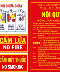 Bảng nội quy tiêu lệnh PCCC